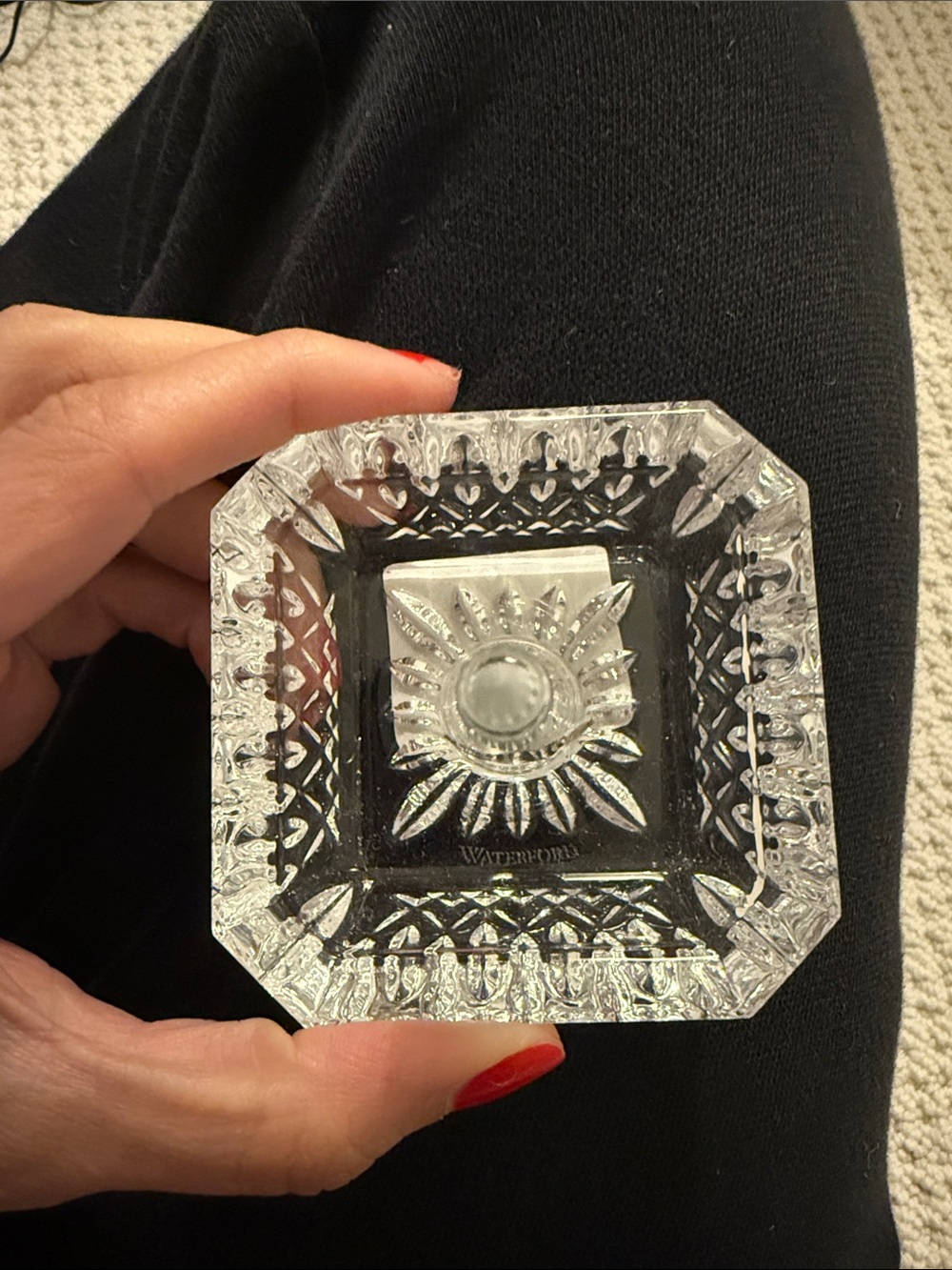 Waterford Lismore Clear Glass Ring Dish - Picture 5 of 5